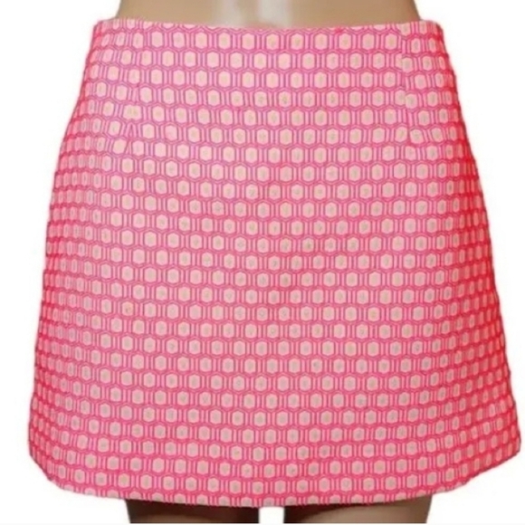 Lilly Pulitzer Hot Pink Tate Tropical Mini Skirt Size 4 - Picture 2 of 12